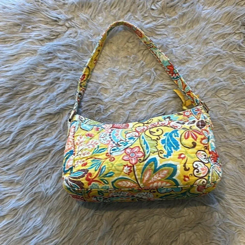 Vera‎ Bradley Clare Provençal yellow, blue, red and brown shoulder bag